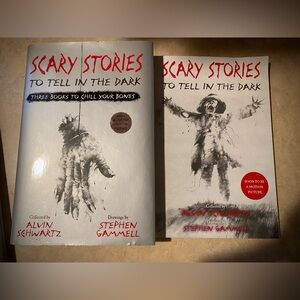 Scary Stories Book To Tell In The Dark Book Schwartz Gammell Hard Cover Horror